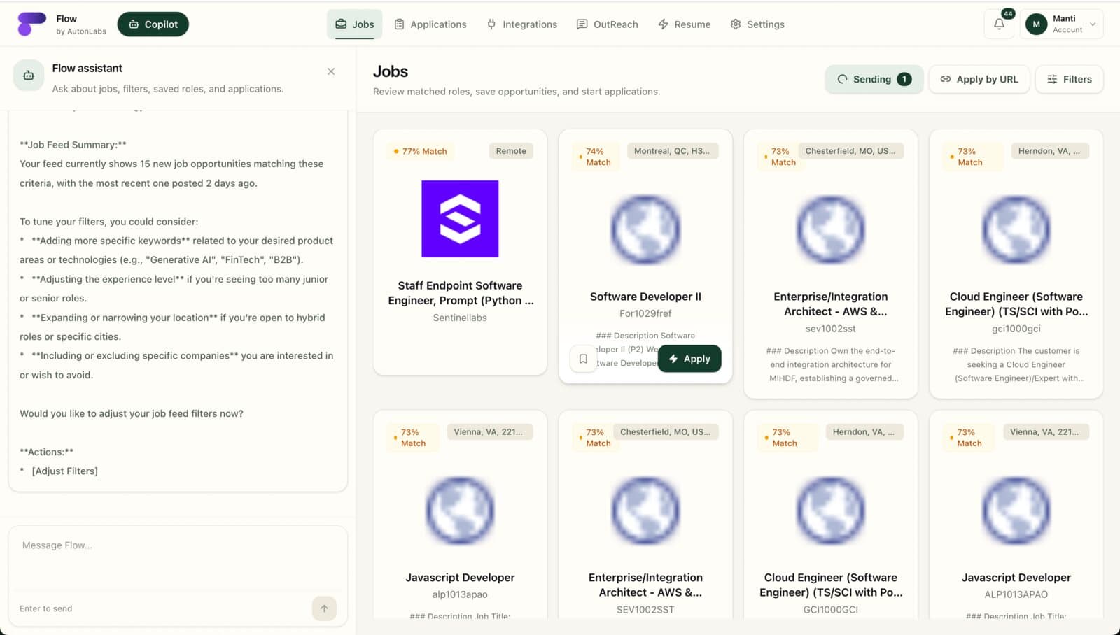 Flow assistant console